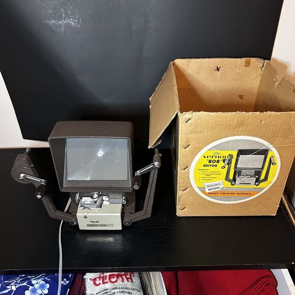 Vintage Vernon 808 8mm movie editor film giant viewing screen. Never Used? - Picture 9 of 9